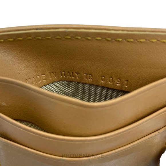 🔴 Dior Denim Card Holder Wallet - Tan - Picture 3 of 7